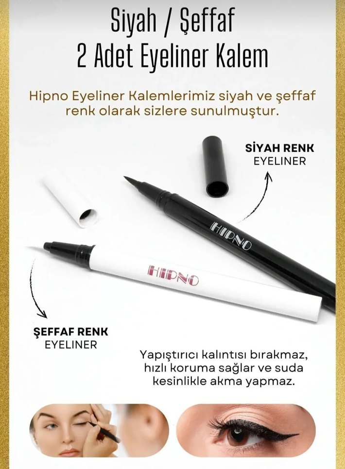 Sıfır 6 Farklı Kirpik ve 2 Sihirli Eyeliner Seti - Görsel 2