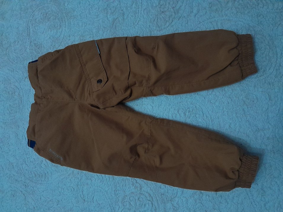 Düğmeli Kahverengi Erkek Çocuk  pantolonu - Görsel 3