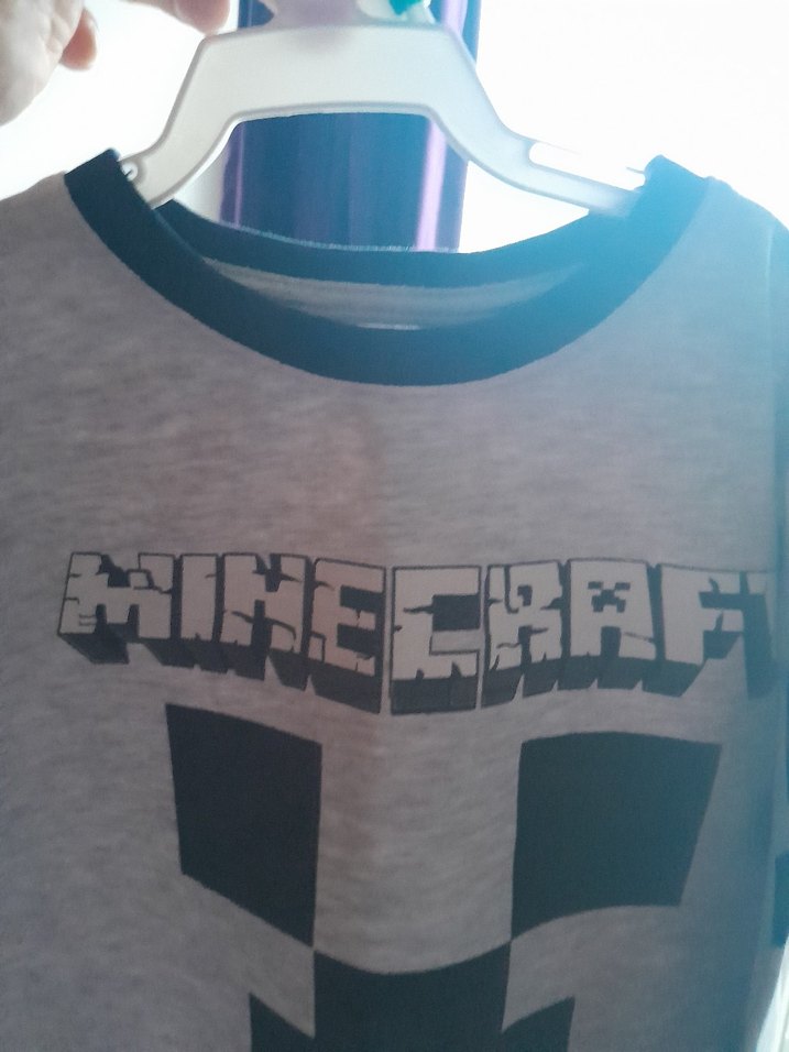 Minecraft Baskılı Gri Erkek çocuk Sweatshirt - Görsel 4