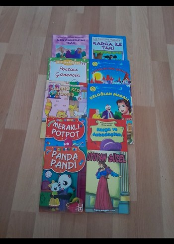Çocuklar İçin Renkli Masal Kitapları Seti