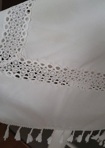 Pamuklu Bohem V Yaka Kolsuz  pareo - Görsel 8