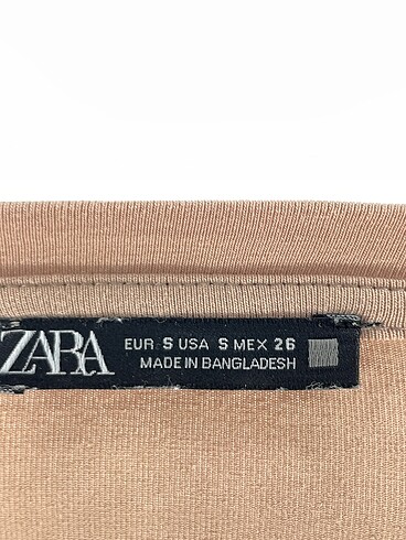 s Beden kahverengi Renk Zara T-shirt %70 İndirimli.