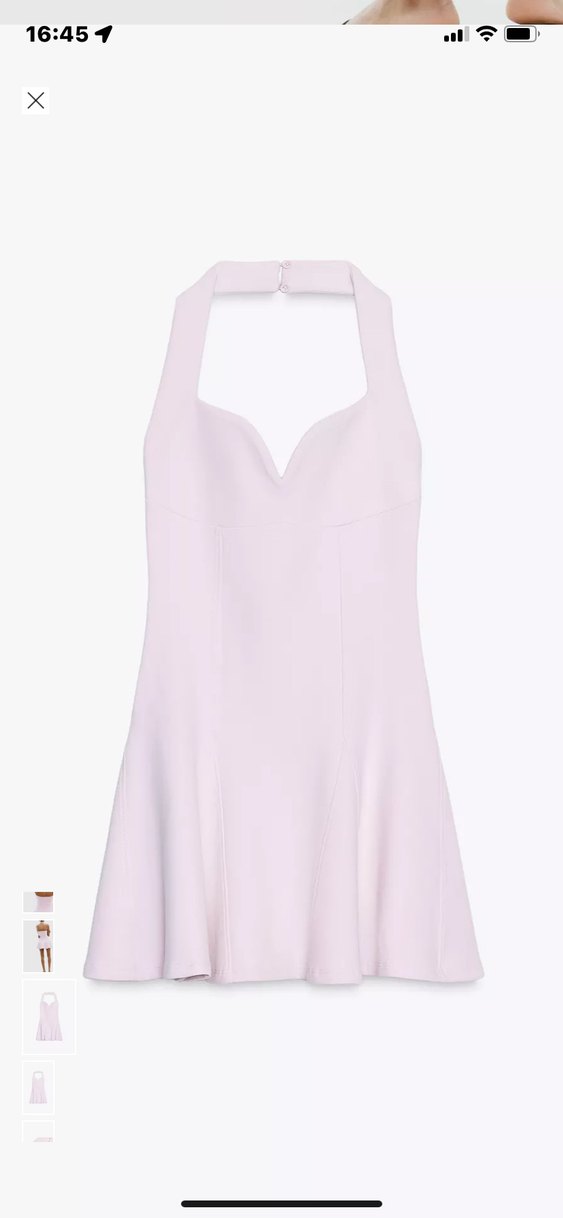 Zara Pembe Mini Elbise - Görsel 2