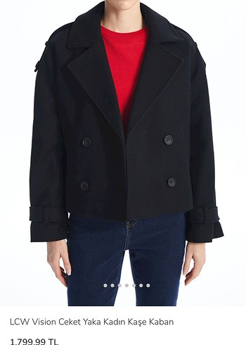 LCW KADIN SİYAH KAŞE KABAN KISA - Görsel 7
