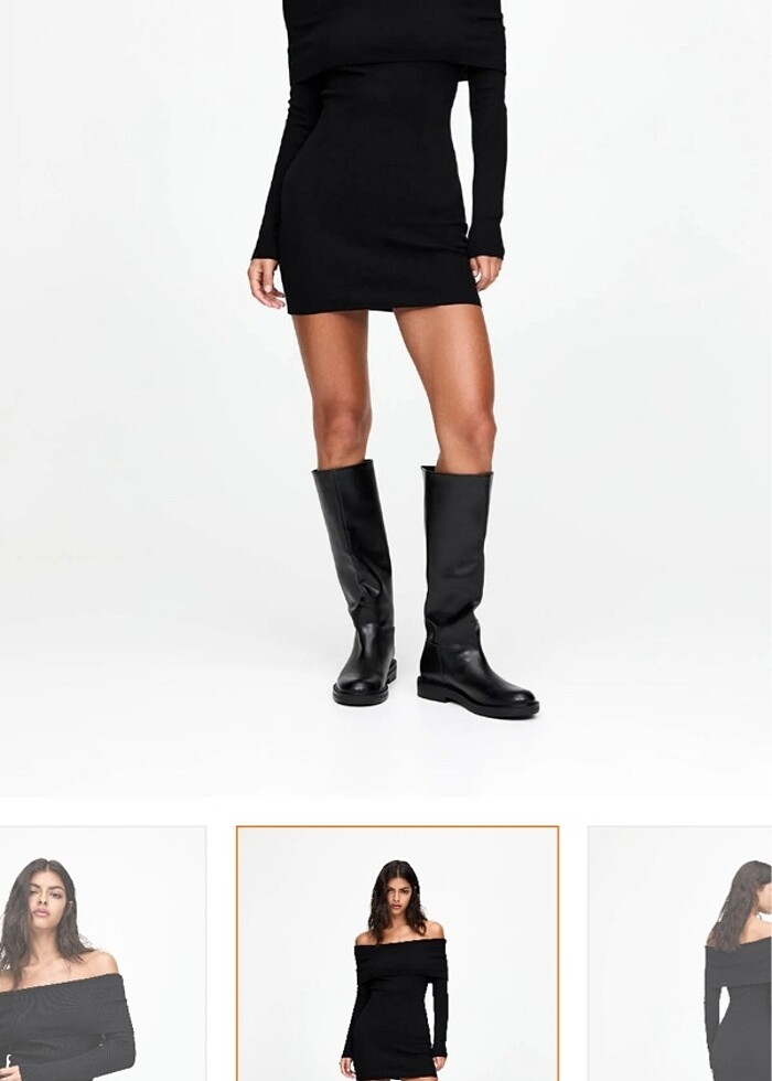 Pull & Bear siyah elbise XS - Görsel 2