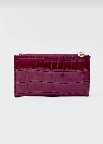 Stradivarius Bordo Cüzdan - Görsel 3