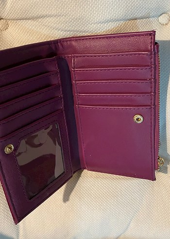 Stradivarius Bordo Cüzdan - Görsel 6