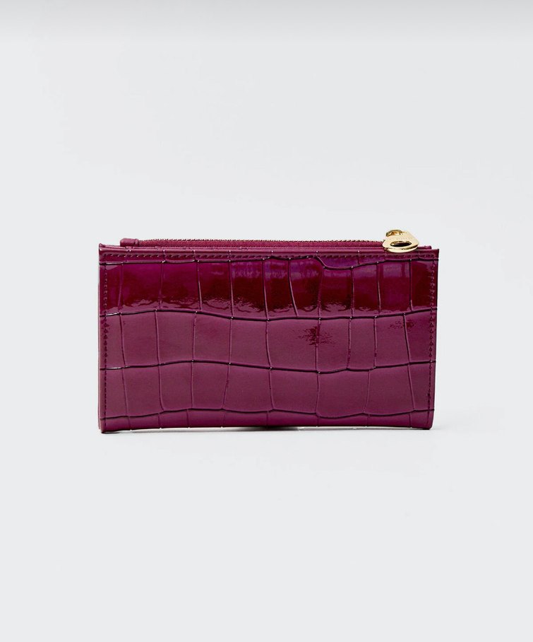 Stradivarius Bordo Cüzdan - Görsel 3