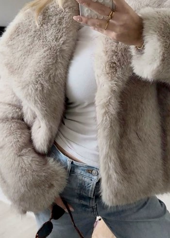 Bej Kürk ZARA muadili - Görsel 2