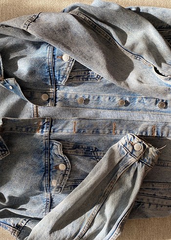 Bershka eskitme oversize kot ceket - Görsel 2