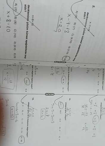 9.sınıf matematik soru bankası  - Görsel 7