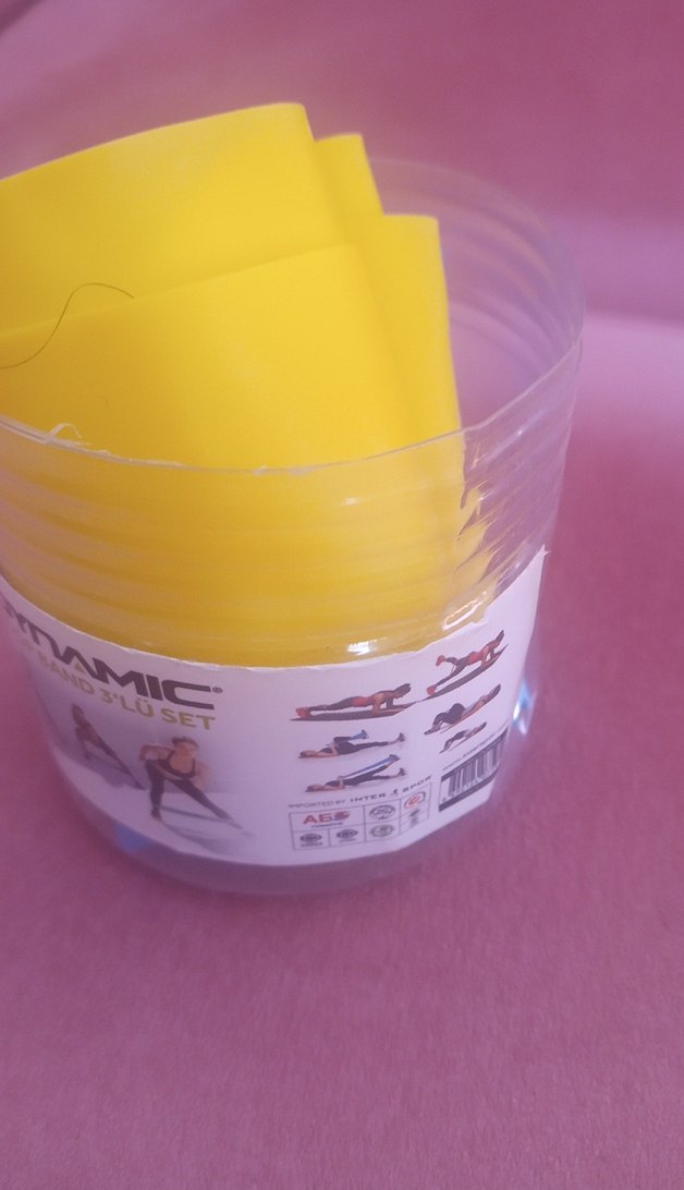 Renkli Pilates Egzersiz Bantları 2li set . - Görsel 2