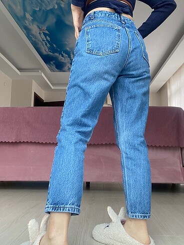 Trendyol & Milla Mavi Yüksek Bel Mom Jeans 36