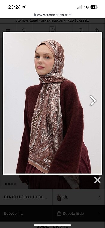 Fresh scarf şal
