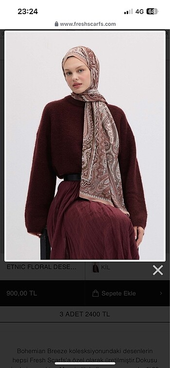 Diğer Fresh scarf şal
