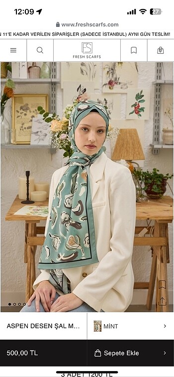 Fresh scarfs şal
