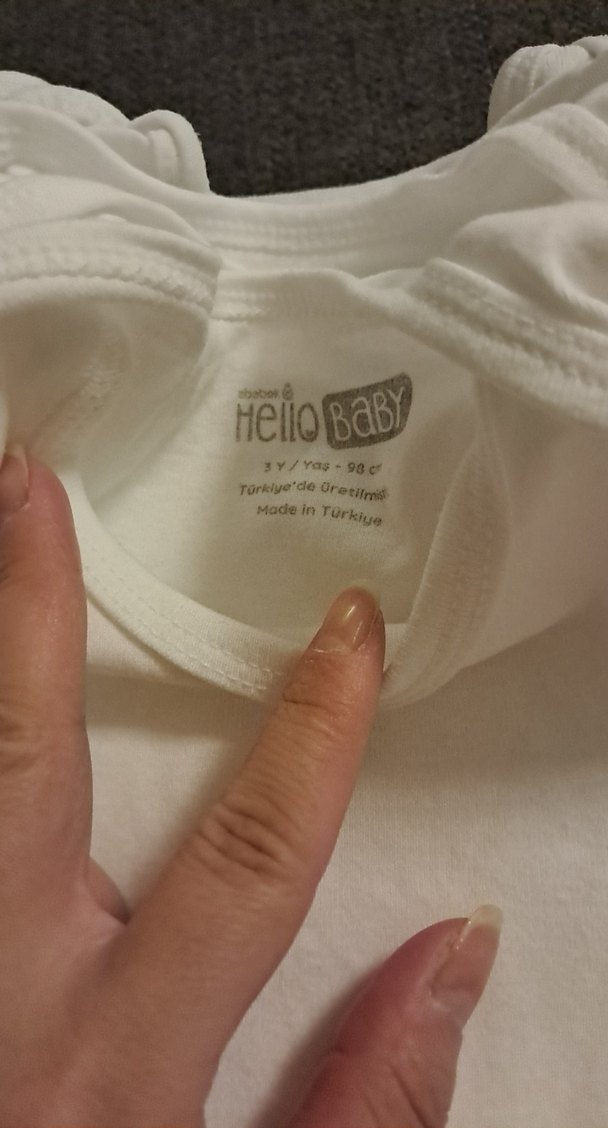 8 adet hello baby beyaz Yarım kollu çıtçıtlı body - Görsel 2