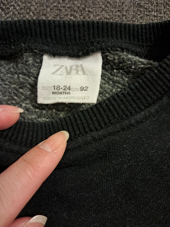 Siyah Erkek Çocuk Uzun Kollu Sweatshirt - Görsel 2