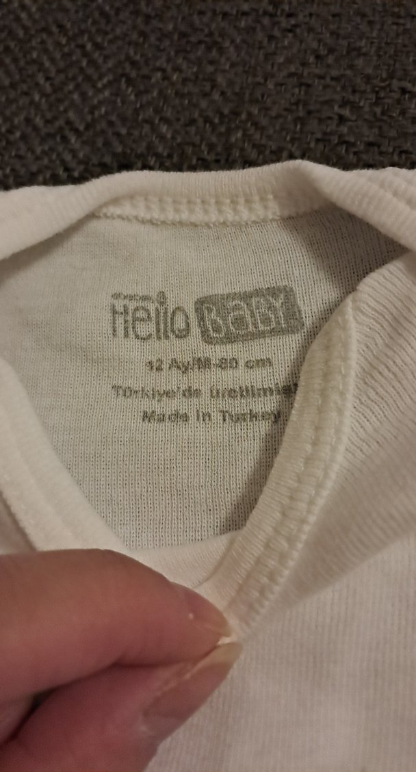 Beyaz Kısa Kollu Bebek Çıtçıtlı Body - Görsel 2