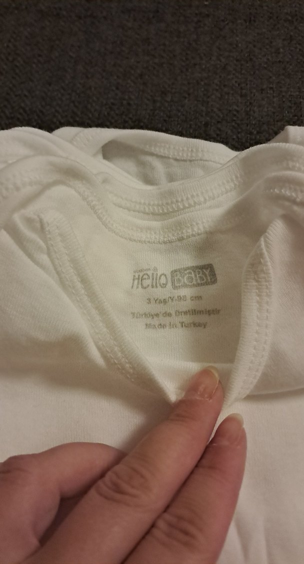 8 adet Beyaz Bebek Kısa Kollu Çıtçıtlı Body - Görsel 2