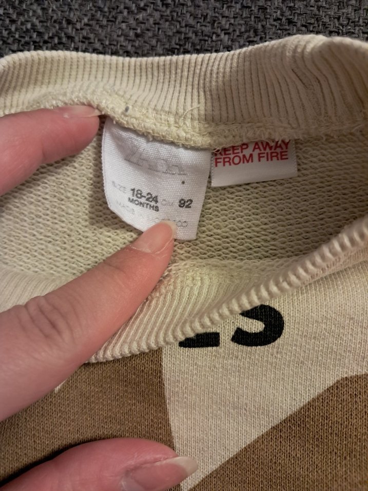 Bej Erkek Çocuk Baskılı Sweatshirt - Görsel 2