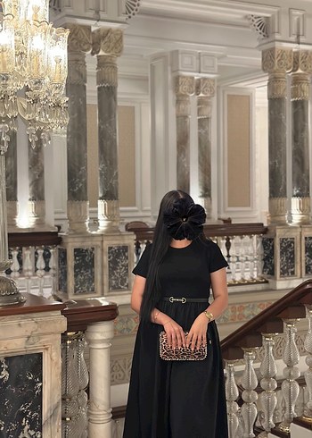 Kısa kollu yazlık şık elbise - Görsel 2