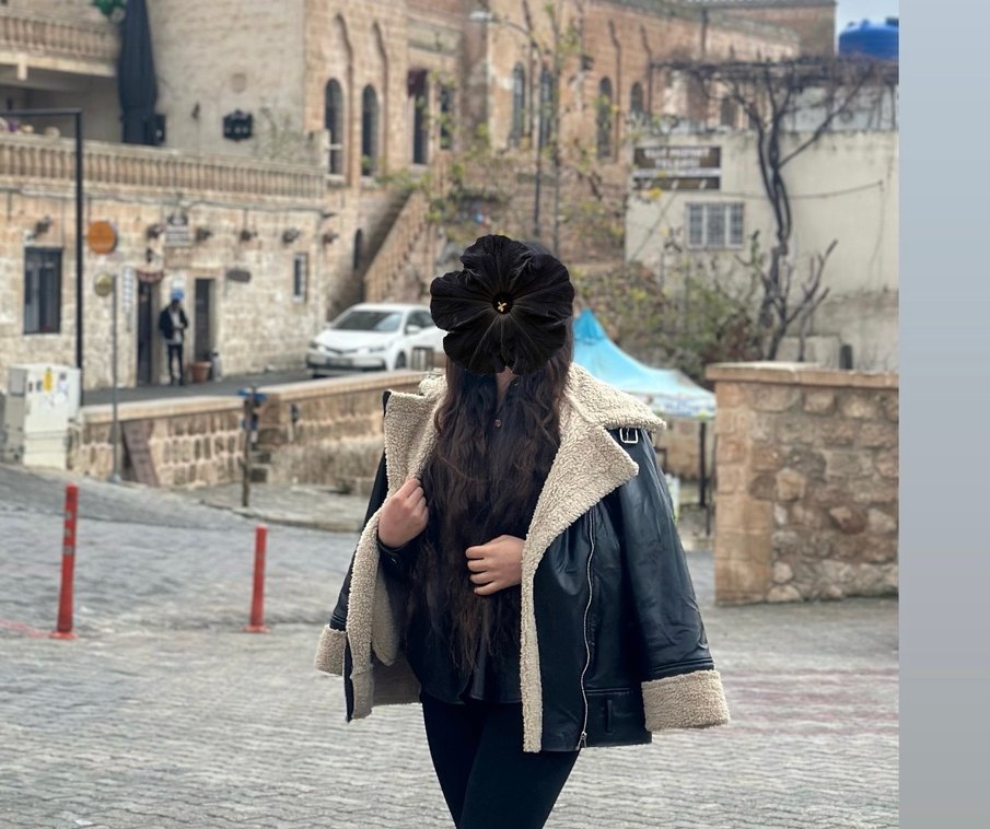 Kürklü Siyah Deri Kadın Ceket - Görsel 2