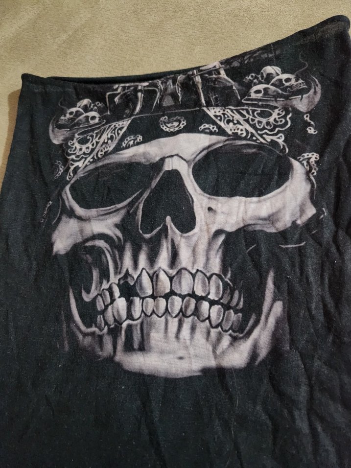 Erkek Siyah Baskılı boyunluk - Görsel 2