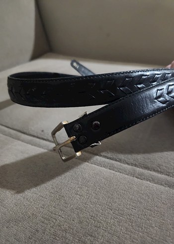 Siyah Deri Tokalı Kadın Kemer - Görsel 3