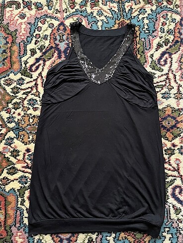 Yakası Pul İşlemeli Yazlık Bluz/ Tişört