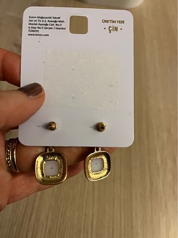 Beden Koton Kadın Küpe