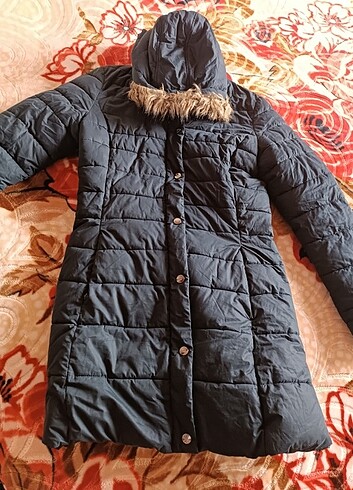 m Beden siyah Renk Şişme mont