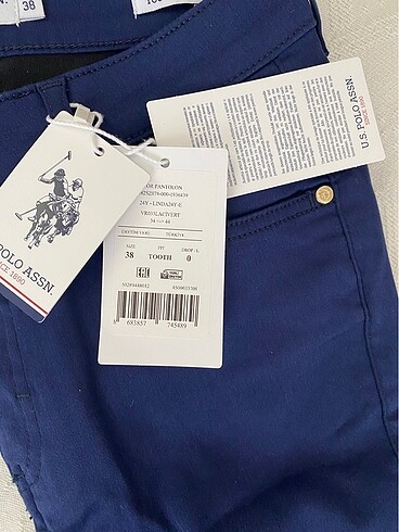 38 Beden us polo etiketli dar jean
