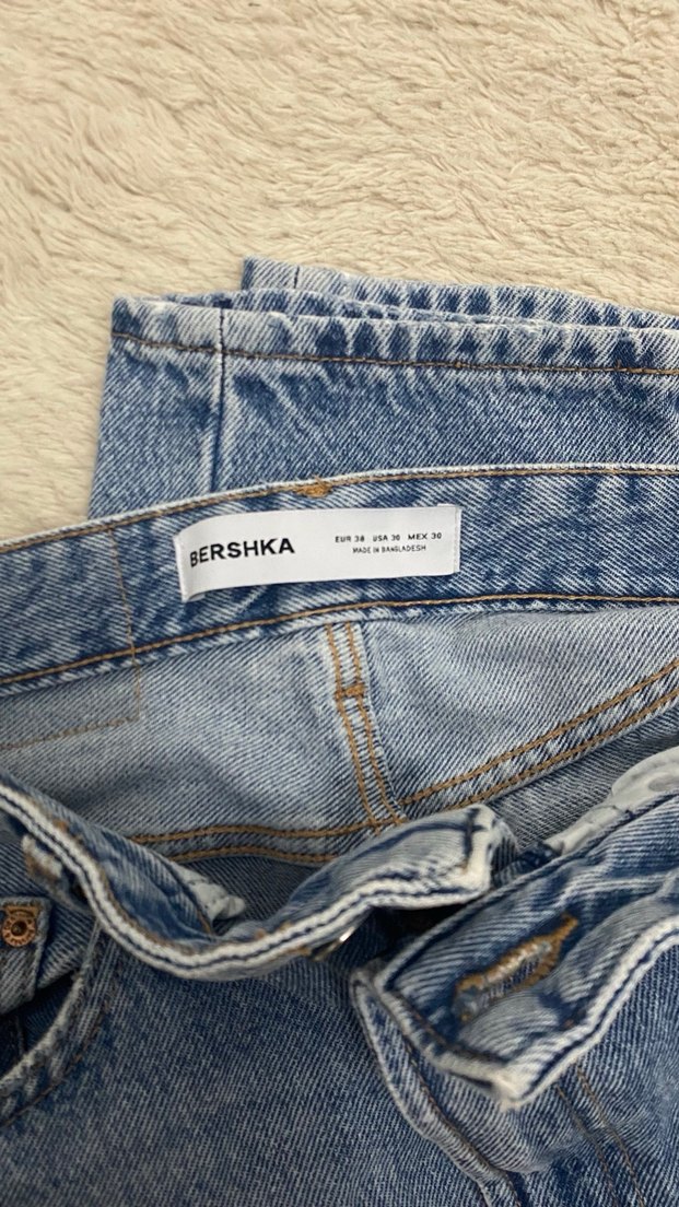 Bershka buz mavisi kot pantolon - Görsel 2