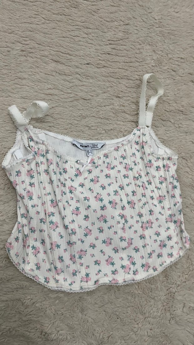 Koton Beyaz Çiçekli Bluz - Görsel 2