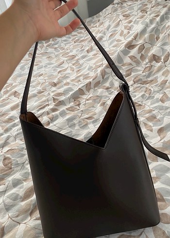 Kahverengi Deri Kadın Çanta - Görsel 3