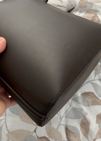 Kahverengi Deri Kadın Çanta - Görsel 5