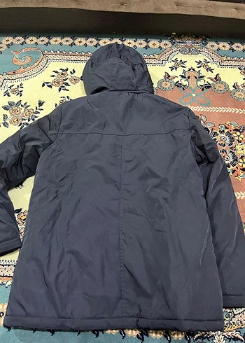 erkek Siyah Kapüşonlu Fermuarlı Mont - Görsel 2