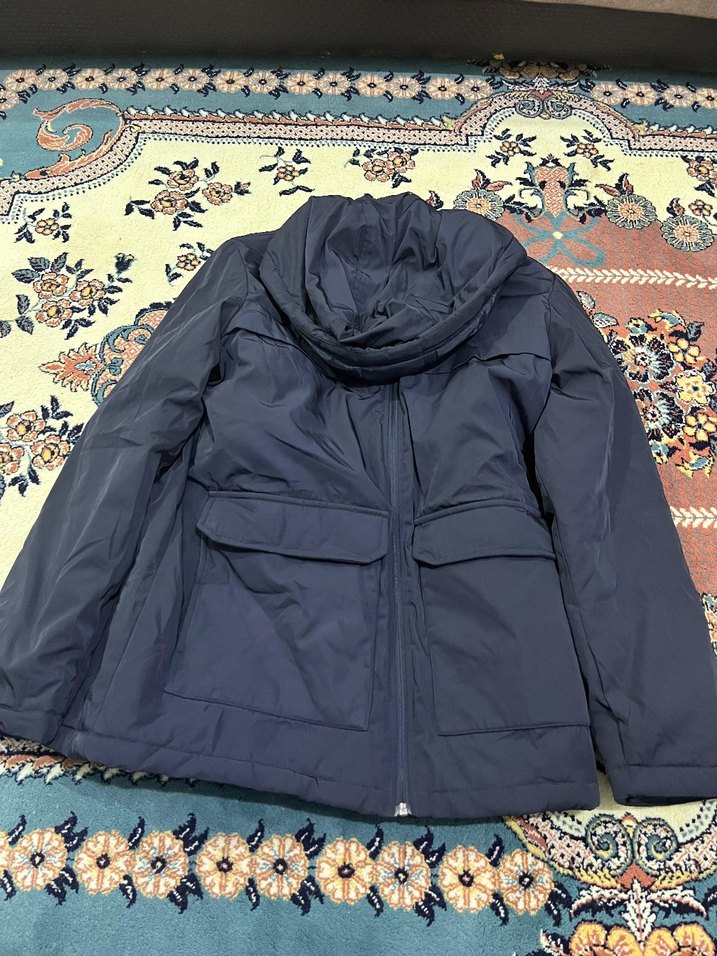 erkek Siyah Kapüşonlu Fermuarlı Mont - Görsel 3