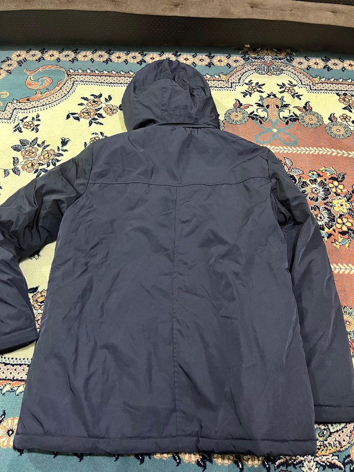 erkek Siyah Kapüşonlu Fermuarlı Mont - Görsel 2