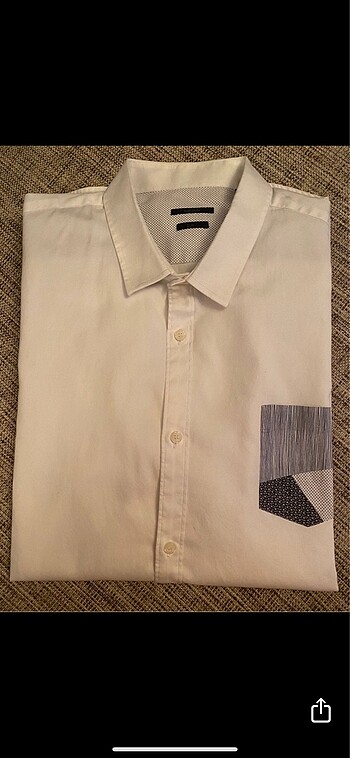 ALL SAİNTS İKKS İNCE OXFORD BEMBEYAZ GARNİLİ GÖMLEK - Görsel 6