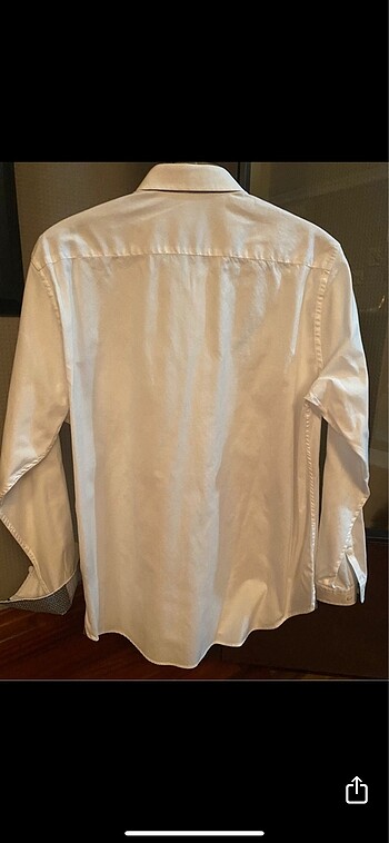 ALL SAİNTS İKKS İNCE OXFORD BEMBEYAZ GARNİLİ GÖMLEK - Görsel 7