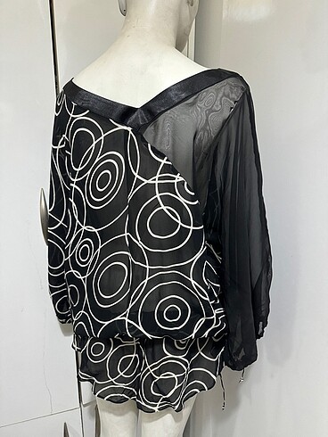 VİVİD 0 VİSKON ÇOK AŞIRI TARZ JİFON BLUZ - Görsel 8