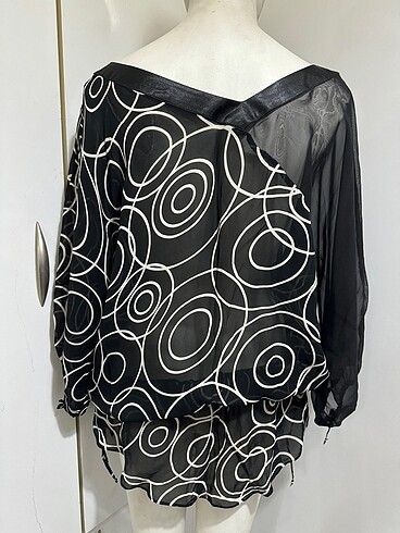 VİVİD 0 VİSKON ÇOK AŞIRI TARZ JİFON BLUZ - Görsel 7