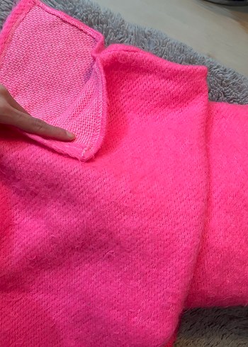 Pembe Kısa Boğazlı Kadın Kazak - Görsel 6