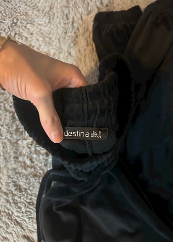 Siyah Rahat Kesim Kadın Eşofman Altı - Görsel 4