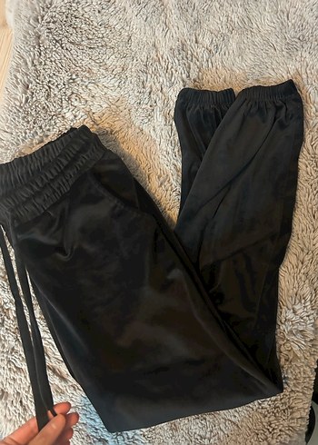 Siyah Rahat Kesim Kadın Eşofman Altı - Görsel 3