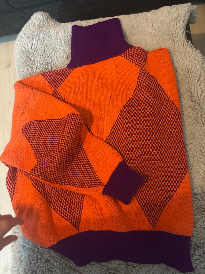 Renkli Örgü Mini Kadın Kazak - Görsel 2