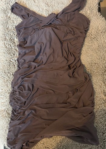 Kadın Büzgülü elbise - Görsel 2