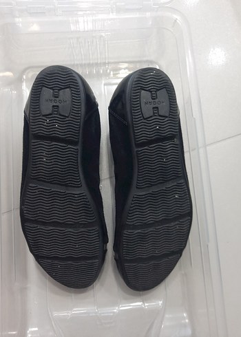 Klasik Siyah Tokalı Dolgu Topuk Kadın Babet - Görsel 4